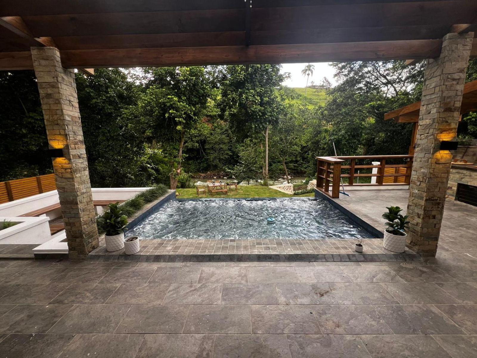Villa Cielito Del Yaque - Jarabacoa - Rio Privado - Picuzzi Climatizado Экстерьер фото